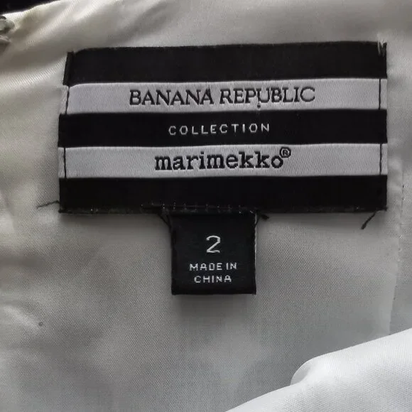 MARIMEKKO X BANANA REPUBLIC Black and White Polka Dot Dress - Picture 11 of 13